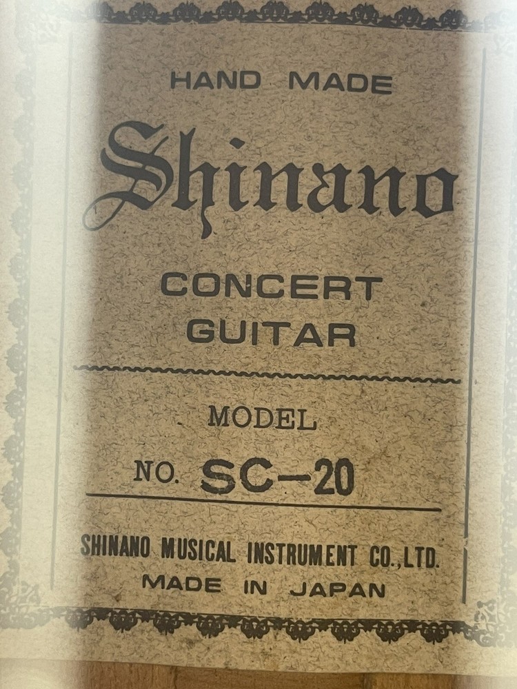 Shinano Concert Guitar Model SC-20