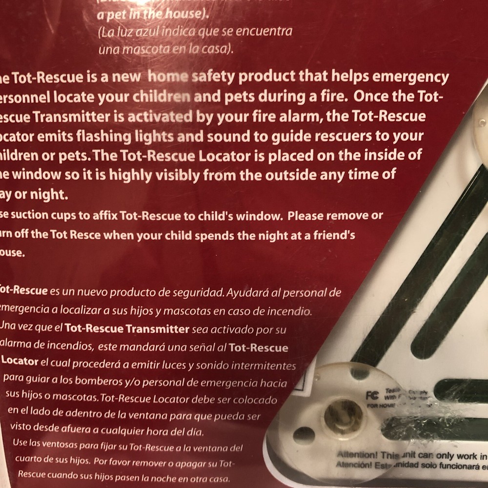 Tot -Rescue Locator and Transmitter Emergency Help Set