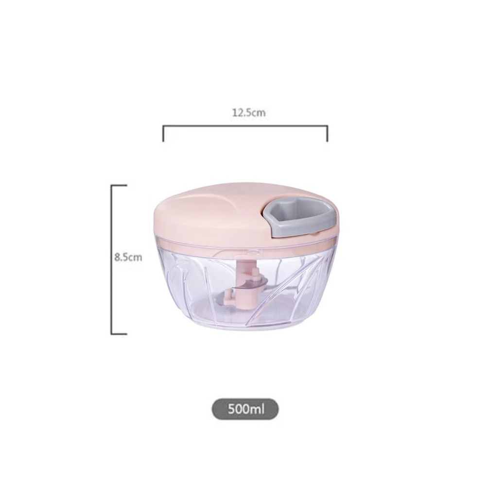Manual Food Processor, Vegetable Chopper -Easy Pull Hand String- Portable 5oo ml
