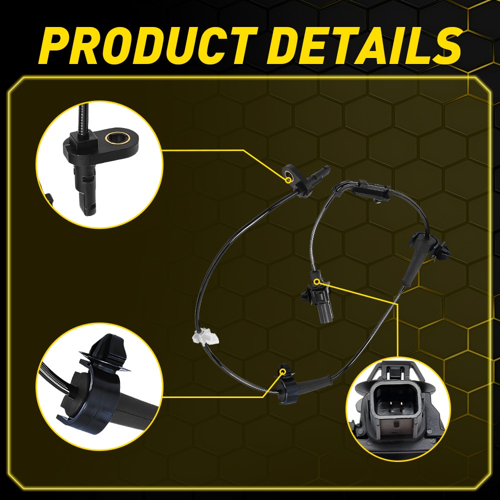 2Pcs Front Right + Left ABS Wheel Speed Sensor for 2012-2015 Honda Civic