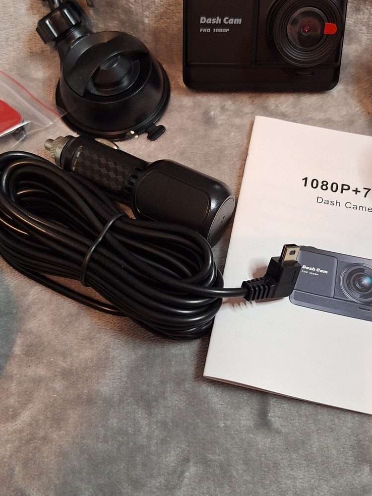 Dual Front & Back Channel Dash Camera - 1080P + 720P