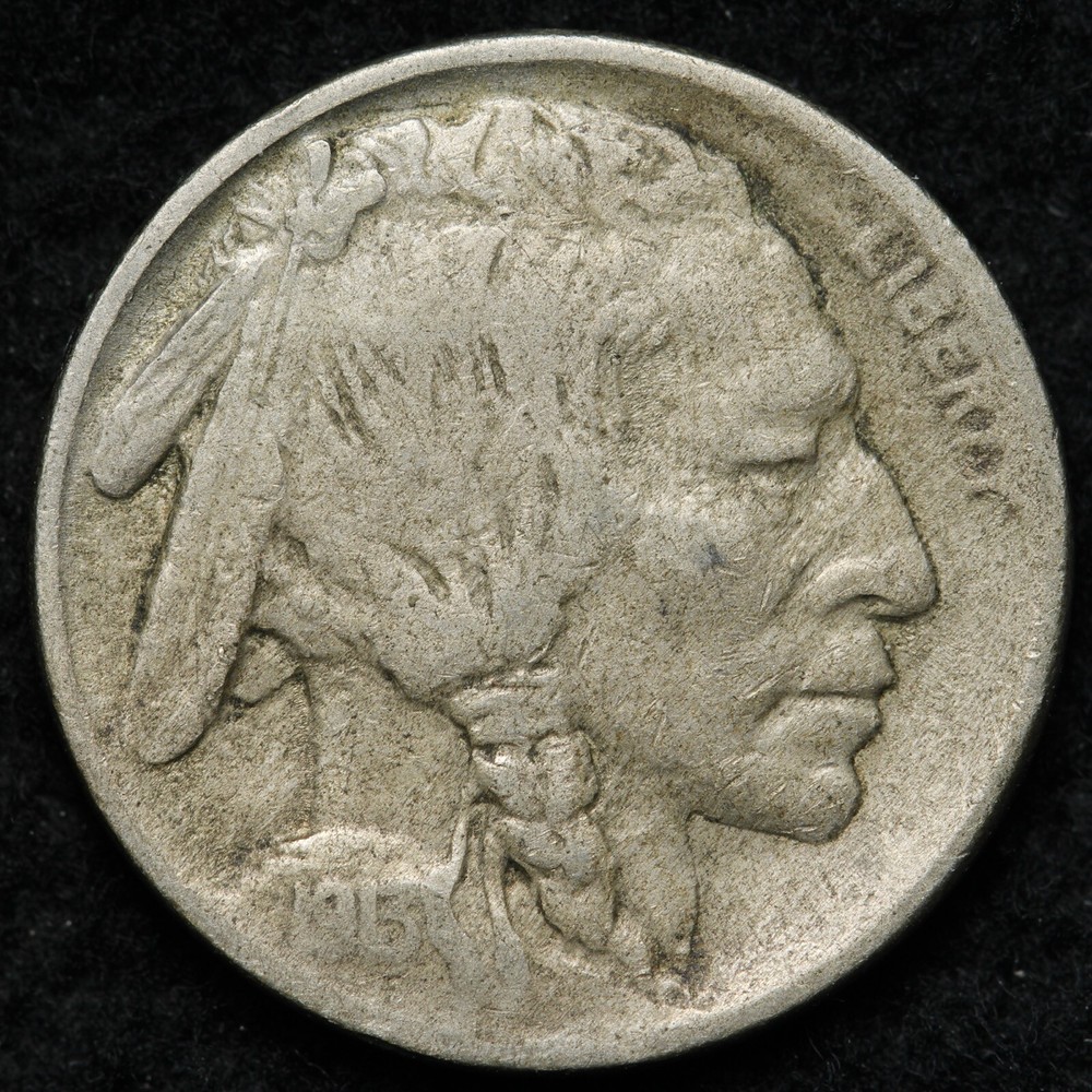 1913 TYPE 1 Buffalo Nickel VF E204 T