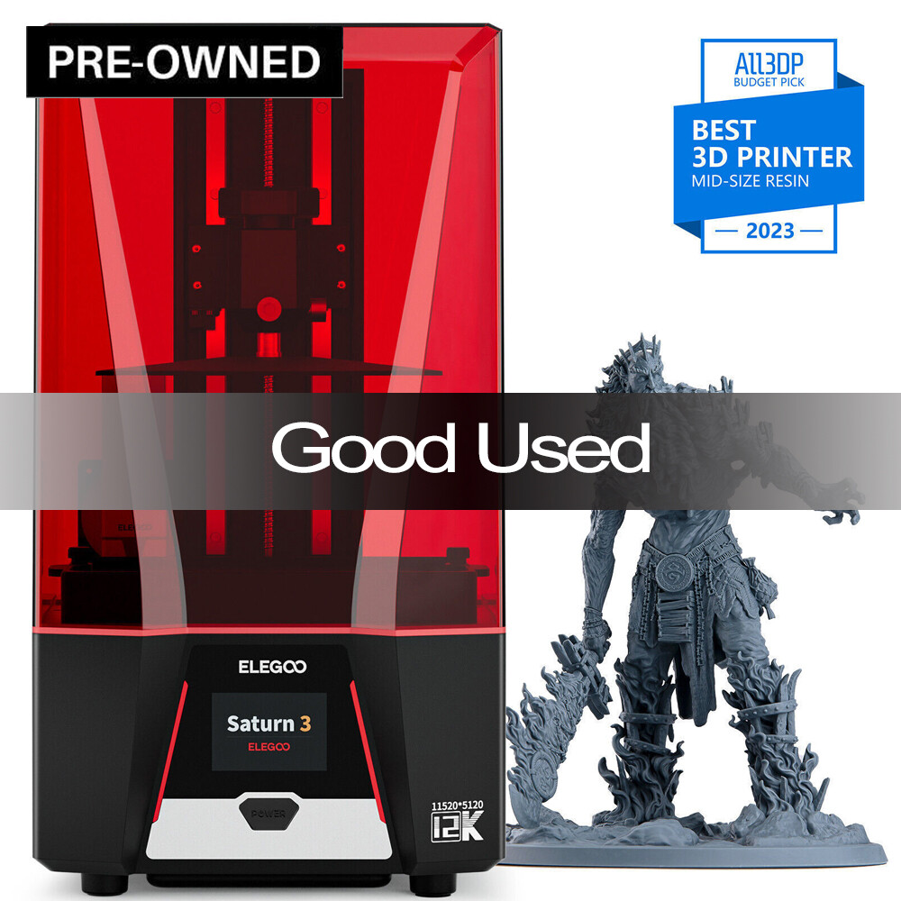 【PRE-OWNED】ELEGOO Saturn 3 MSLA Resin 3D Printer 10'' 12K Mono LCD USED