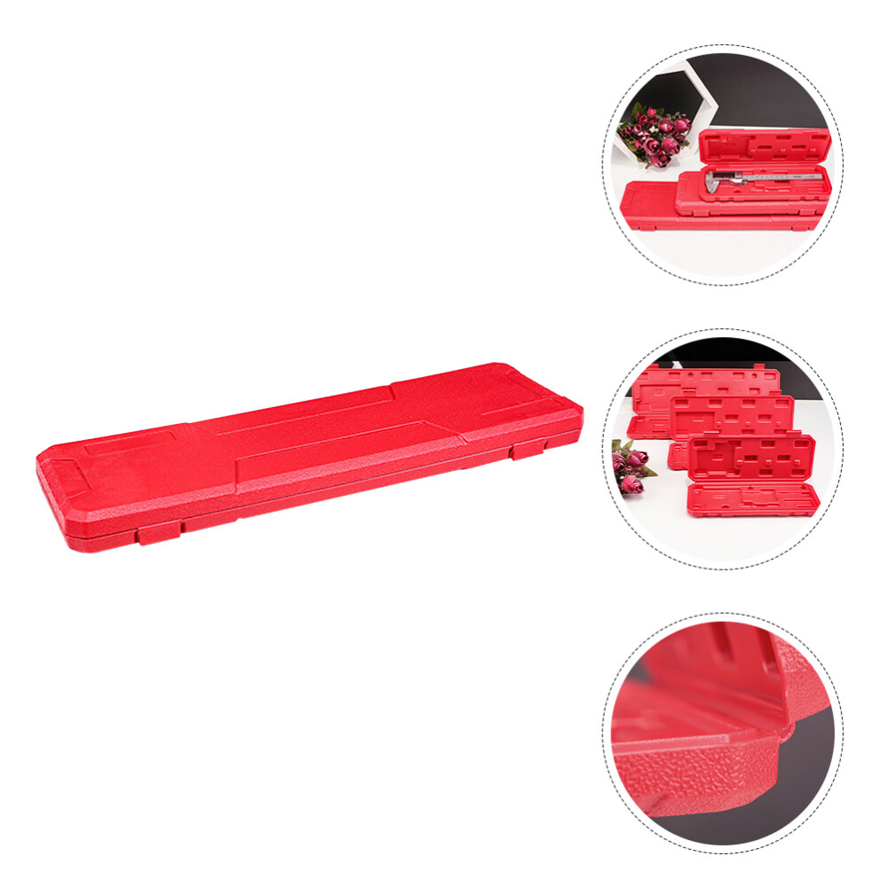 Plastic Caliper Box - Red Portable Travel Case