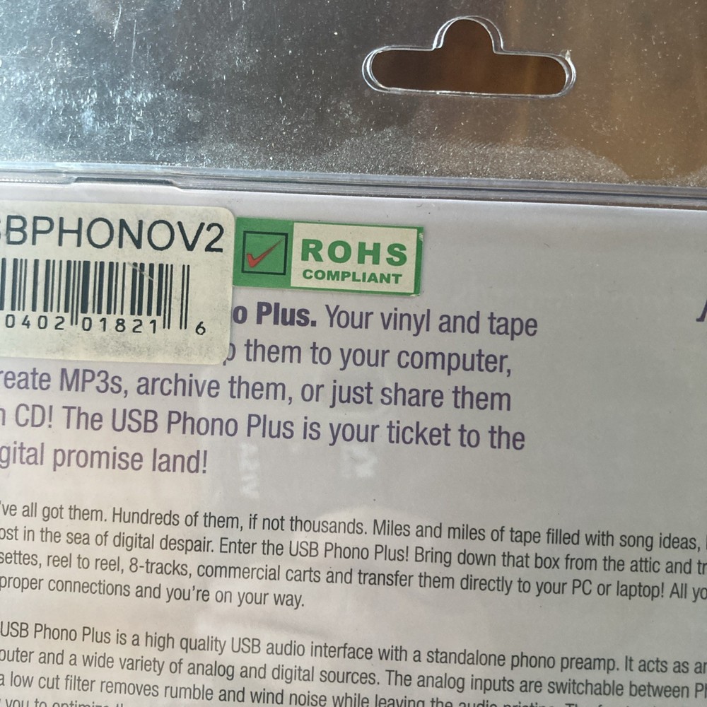 (C) ARTcessories USB Phono Vinyl Records Transfer Computer Interface