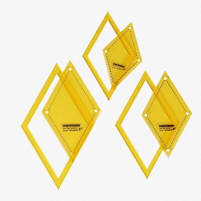 Three-Piece Rhombus Quilt Sewing Templates