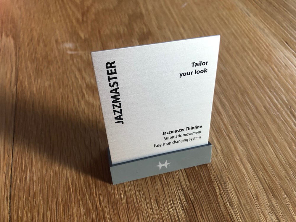 Hamilton Plaque Display - Jazzmaster - For Watches