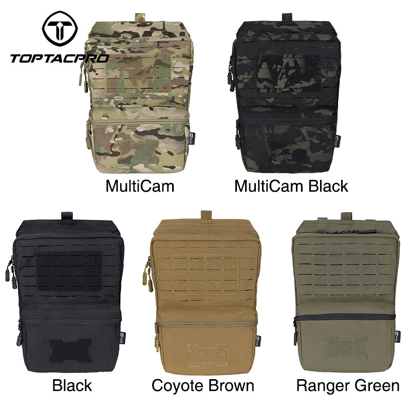 TOPTACPRO Tactical Hydration Backpack 2L MOLLE Water Bag Hydration Pouch Airsoft