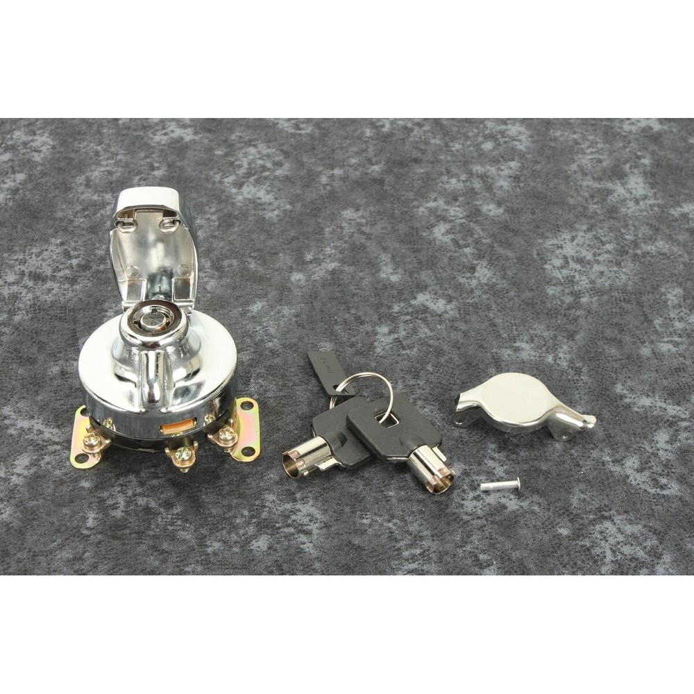 V-Twin Manufacturing Chrome Hinge Ignition Switch - 21-0202PA