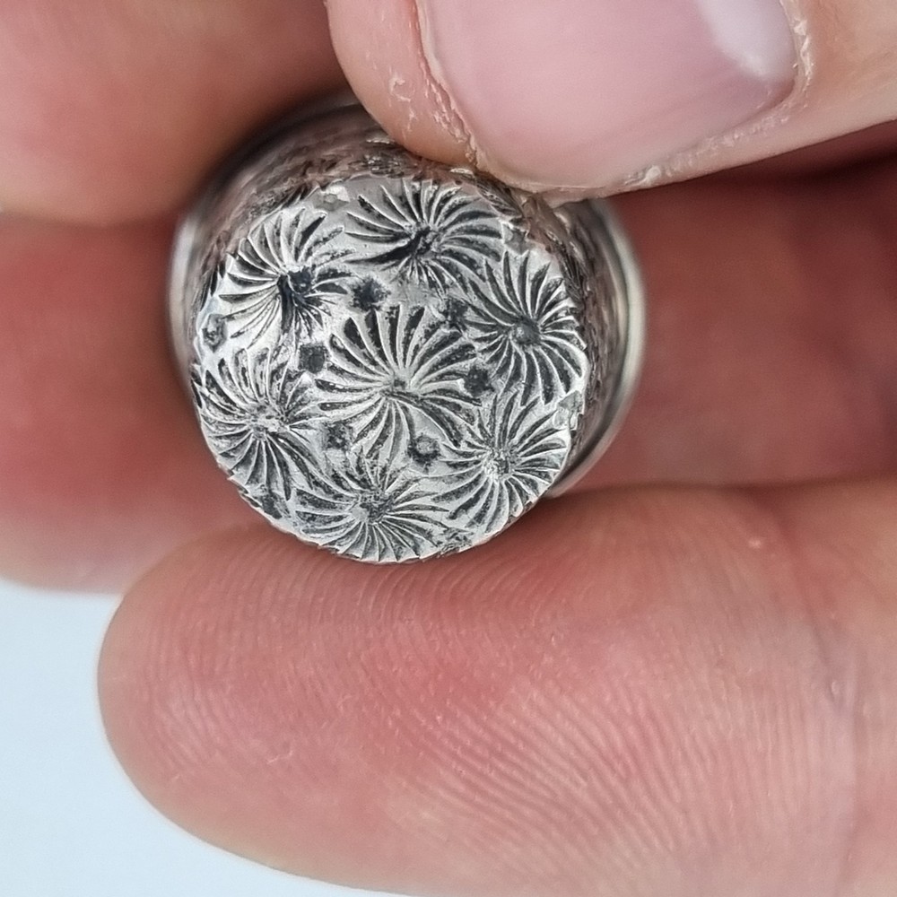 Antique Solid Silver Thimble Chester 1921 Charles Horner