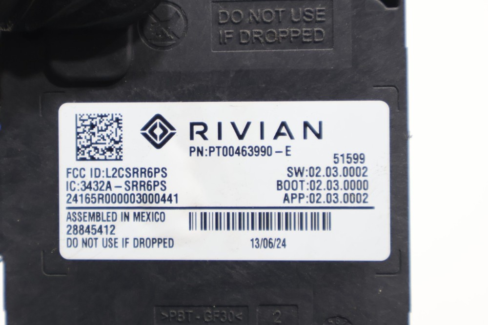 2025 RIVIAN R1S REAR LEFT DRIVER SIDE BLIND SPOT RADAR SENSOR MODULE UNIT OEM
