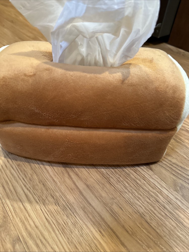 • Bread-Shaped Tissue Box Cover | Whimsical Vintage Kitchen Accent