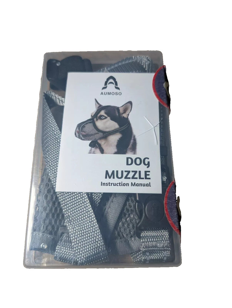 AUMOSO SOFT DOG MUZZLE XL W/ REFLECTIVE STRAP