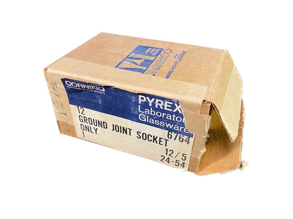 PYREX 12/5 Ground Joint Corning Laboratory Glassware #6764 Socket Only (12/box)
