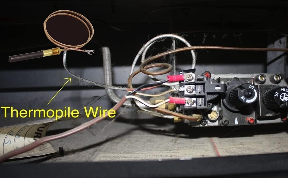 Quemador piloto para calentador de agua (alambre de fibra de vidrio de 24") NEW