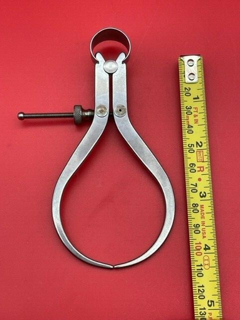Starrett 79A-4 Yankee Spring-Type Outside Caliper, Solid Nut, 4" IN STOCK