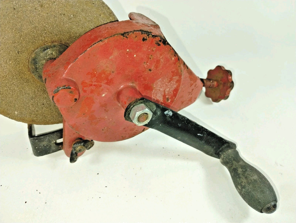 Hand Crank 5" Bench Mounted Grinding/Sharpening Wheel/Stone, OR2-1