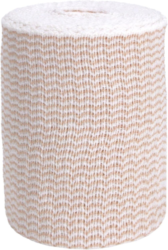 Elastic Bandage Wrap, 3 in x 15 ft, Stretch, Hook & Loop, Reusable, 6 Pack