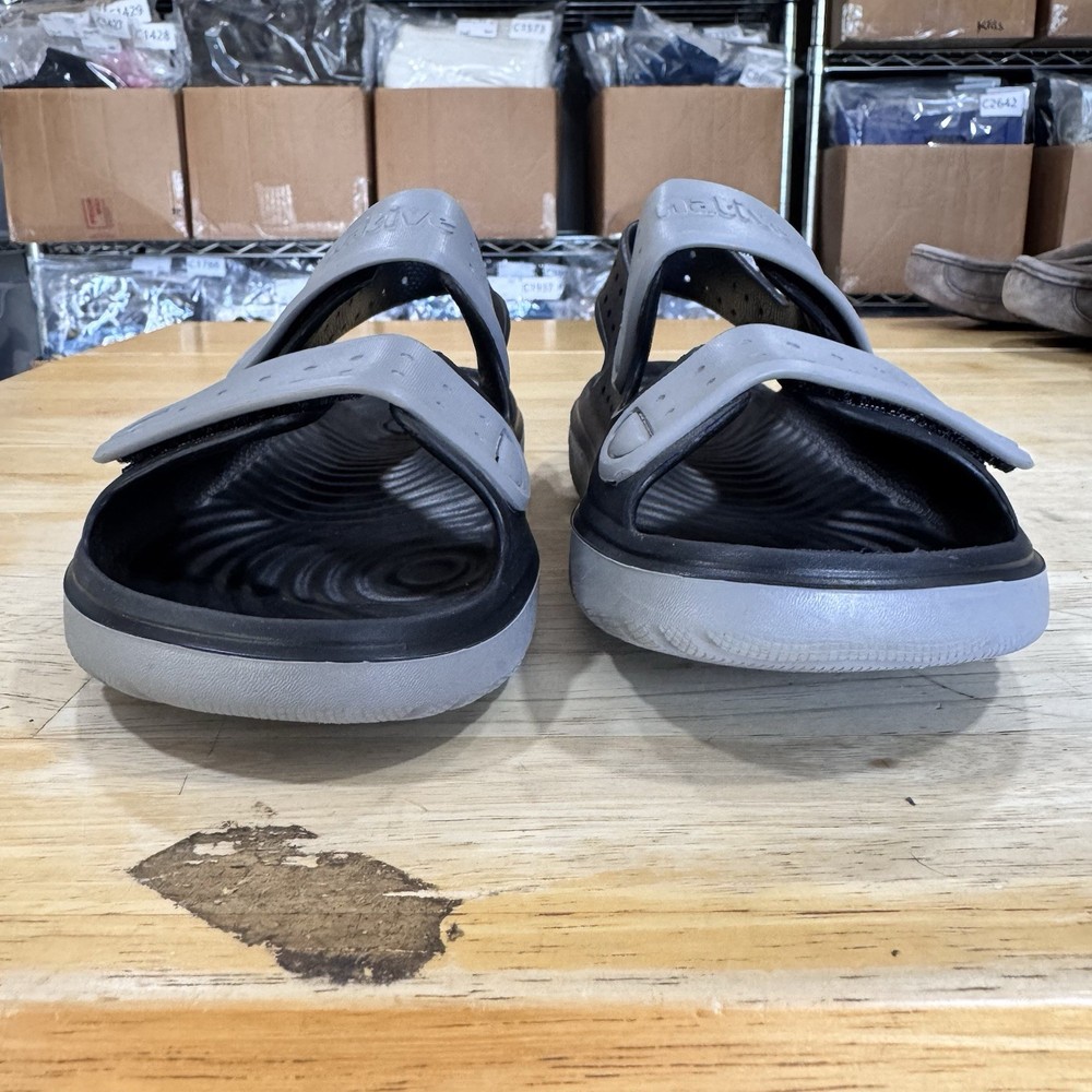 Native Chase Sandal Black/Grey Junior 6 J6 Hook & Loop Waterproof Play PRISTINE
