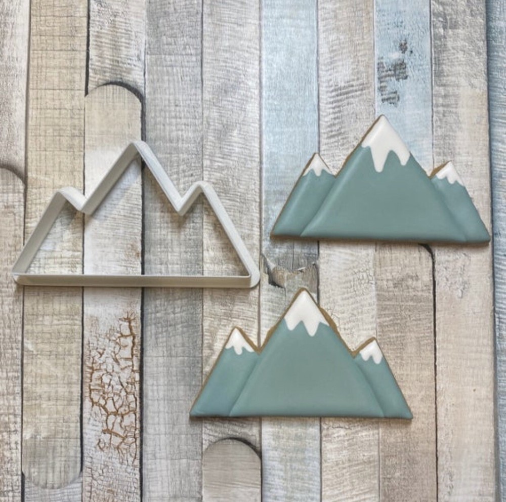 Mountain Range 3D Printed Cookie Fondant Cutter