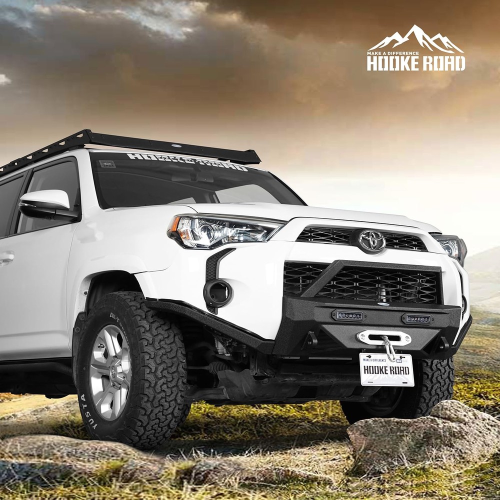 4Runner Stubby Front Bumper with Winch Plate D-ring Mounts 2014-2024