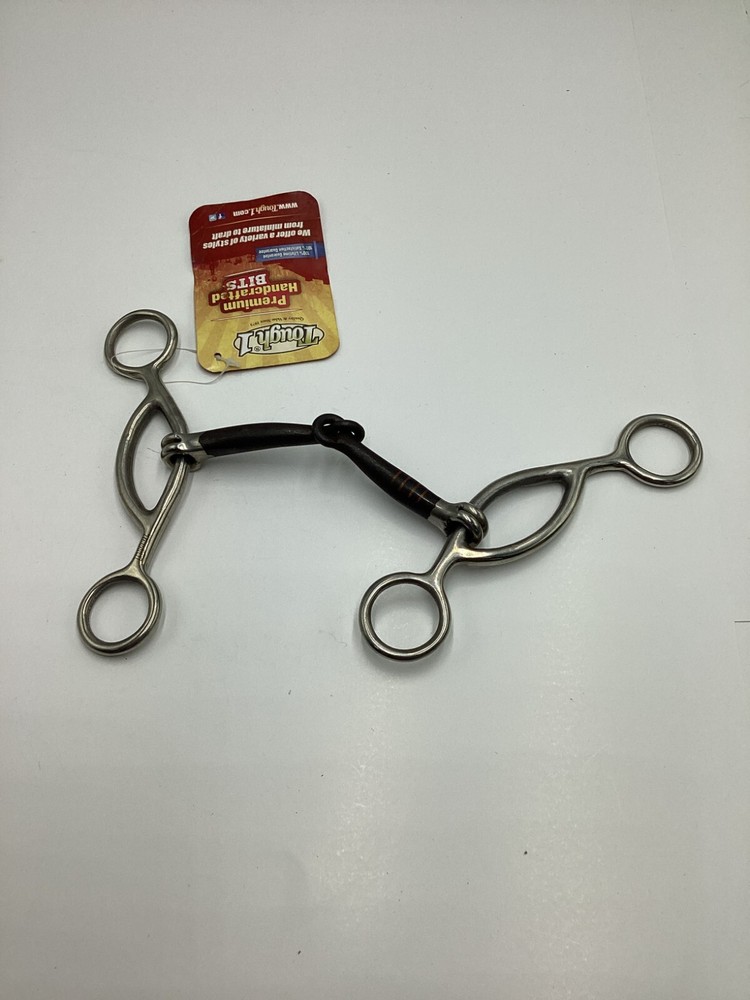 Tough1 25096-0-0 Premium Handcrafted Bits 6" Gag Snaffle