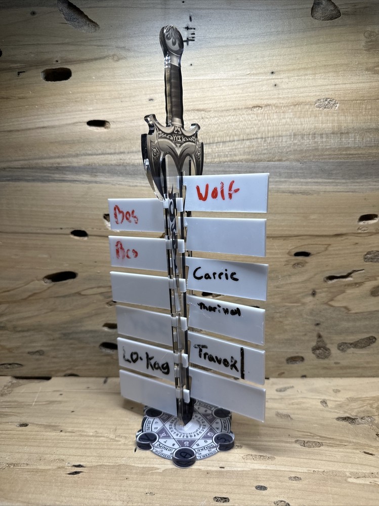 D&D Initiative Tracker Stand W/12 Markers And Baseplate B137