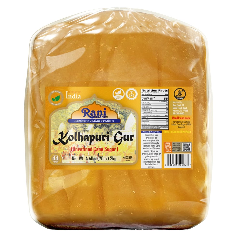 Rani Kolhapuri Gur (Jaggery) 2kg (4.4lbs)