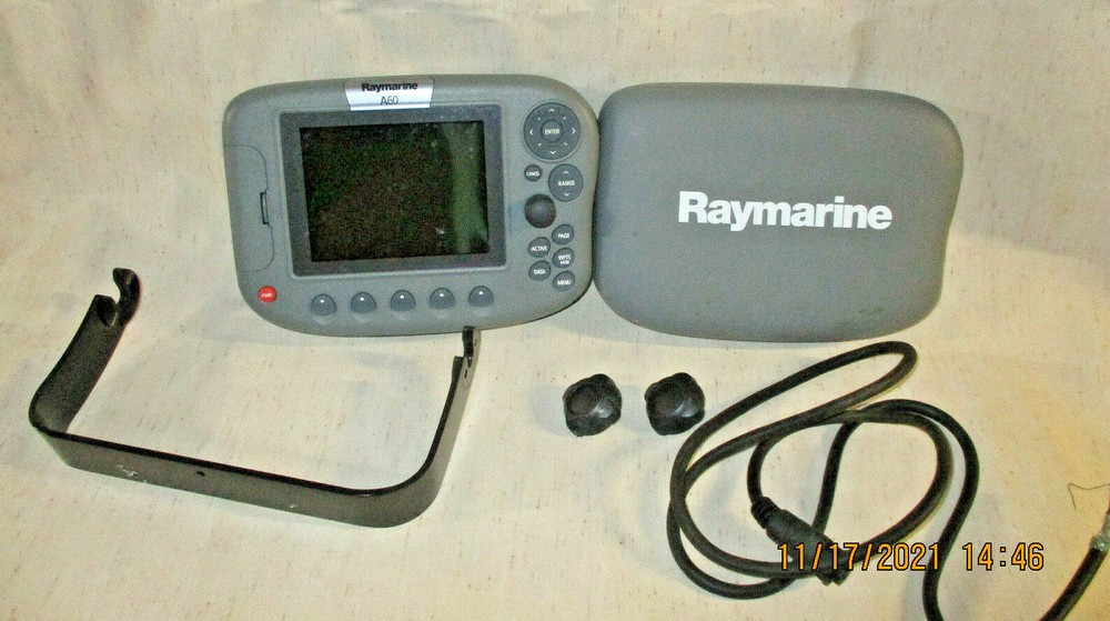 RAYMARINE A60 MULTIFUNCTION DISPLAY E33025 COVER POWER CORD BRACKET