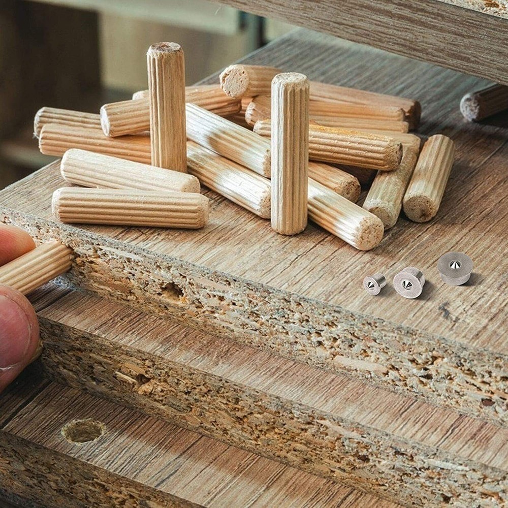 New High Quality Dowel Centre Point Dowel Centers 8Pcs Solid 8mm 8pcs/Set