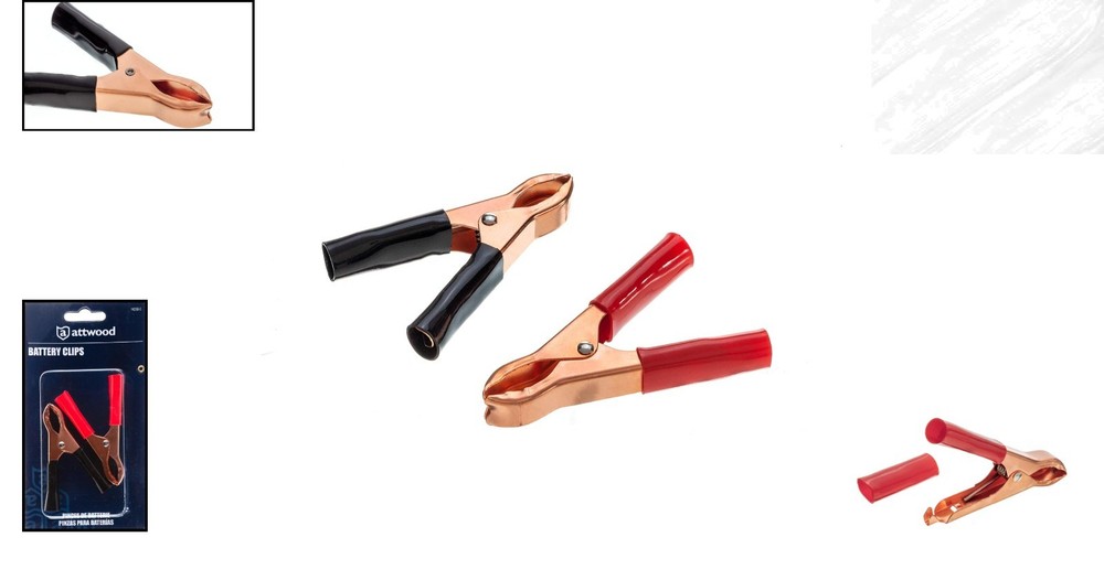 Reliable Copper-Plated Alligator Clips - Perfect for Boating & Power Tools
