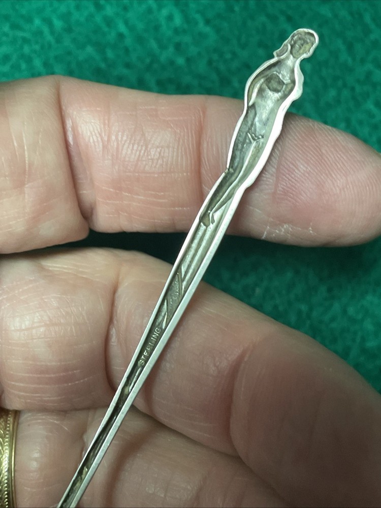 Unique Figural 1954 centennial Sterling Spoon, Atlantic City