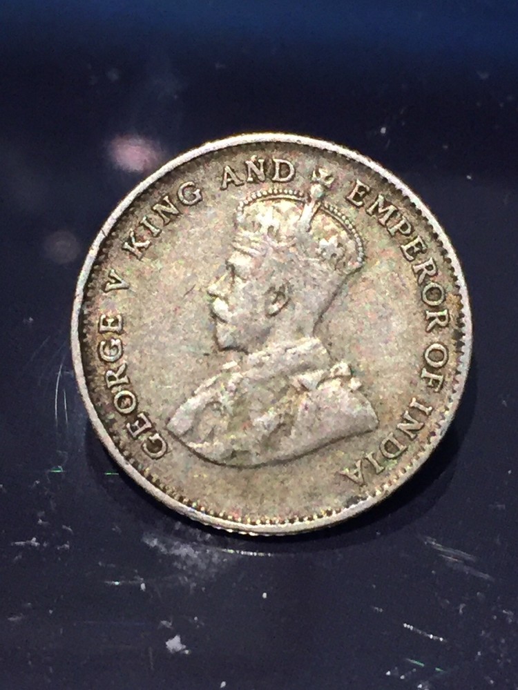 STRAITS SETTLEMENTS: 1927 SILVER 10 CENTS