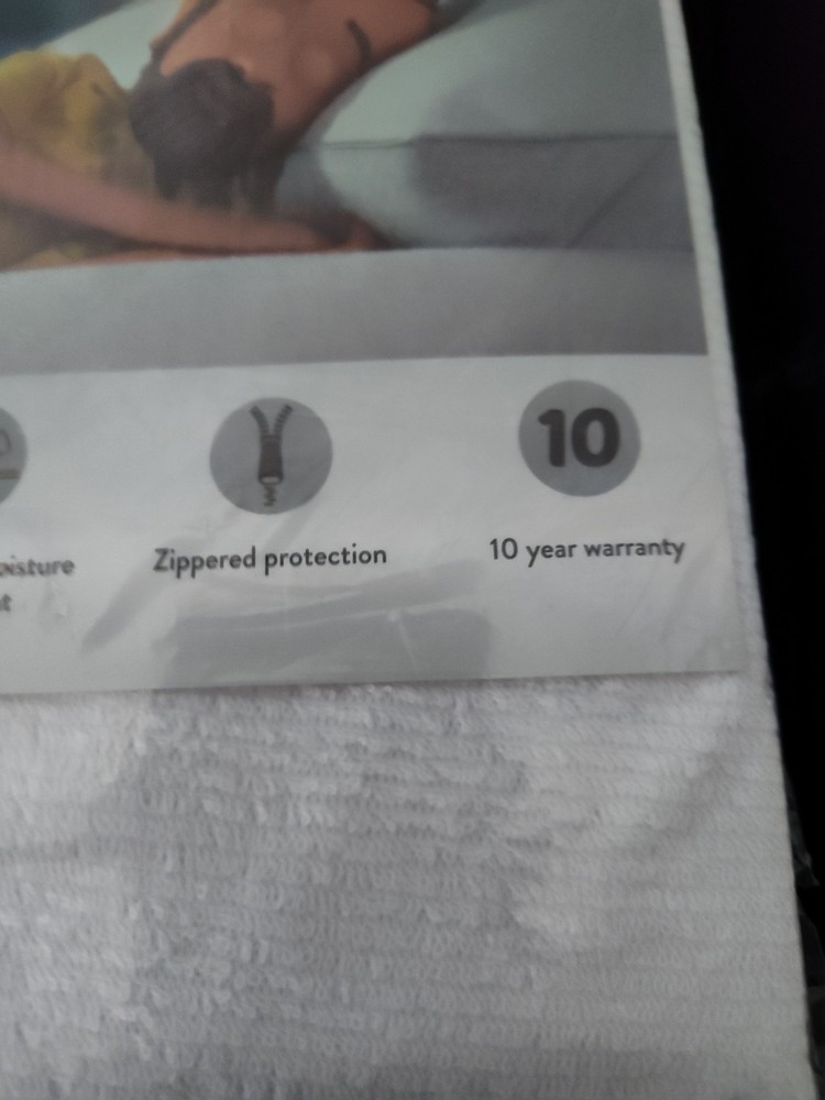 Bob’s Goof Proof King Size Antibacterial Silver Pillow Protector New In Pkg