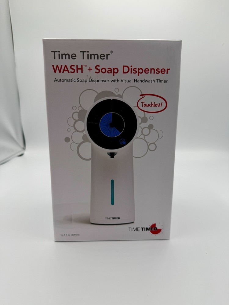 Time Timer WASH Touchless Soap Dispenser Visual Handwashing Timer NEW