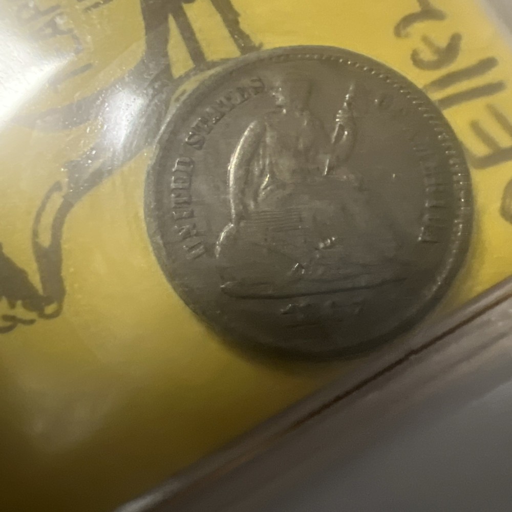 1867-S Seated Liberty Half Dime VF - Rare