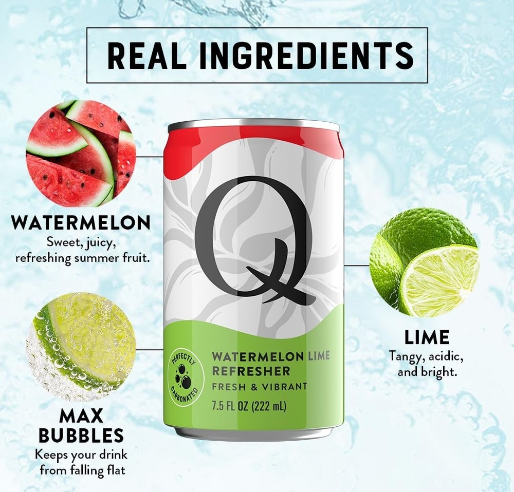 Delicious 8-Pack Q Refreshers – Sparkling Hydration with Electrolytes & Flavor