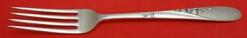 Rose Spray by Easterling Sterling Silver Regular Fork 7 1/4"