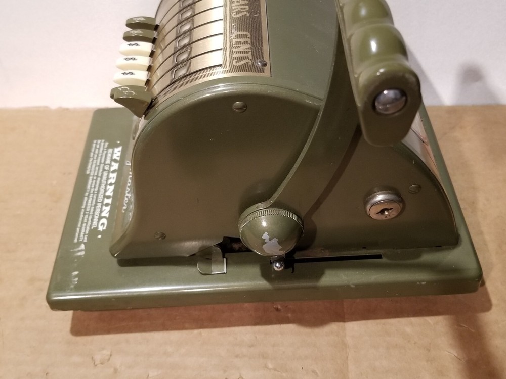 PayMaster S-1000 Series Check Writer Old School Pricer Chicago - Working