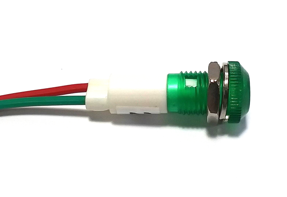 BBT 24 volt Waterproof Green LED Low-Profile Indicator Light