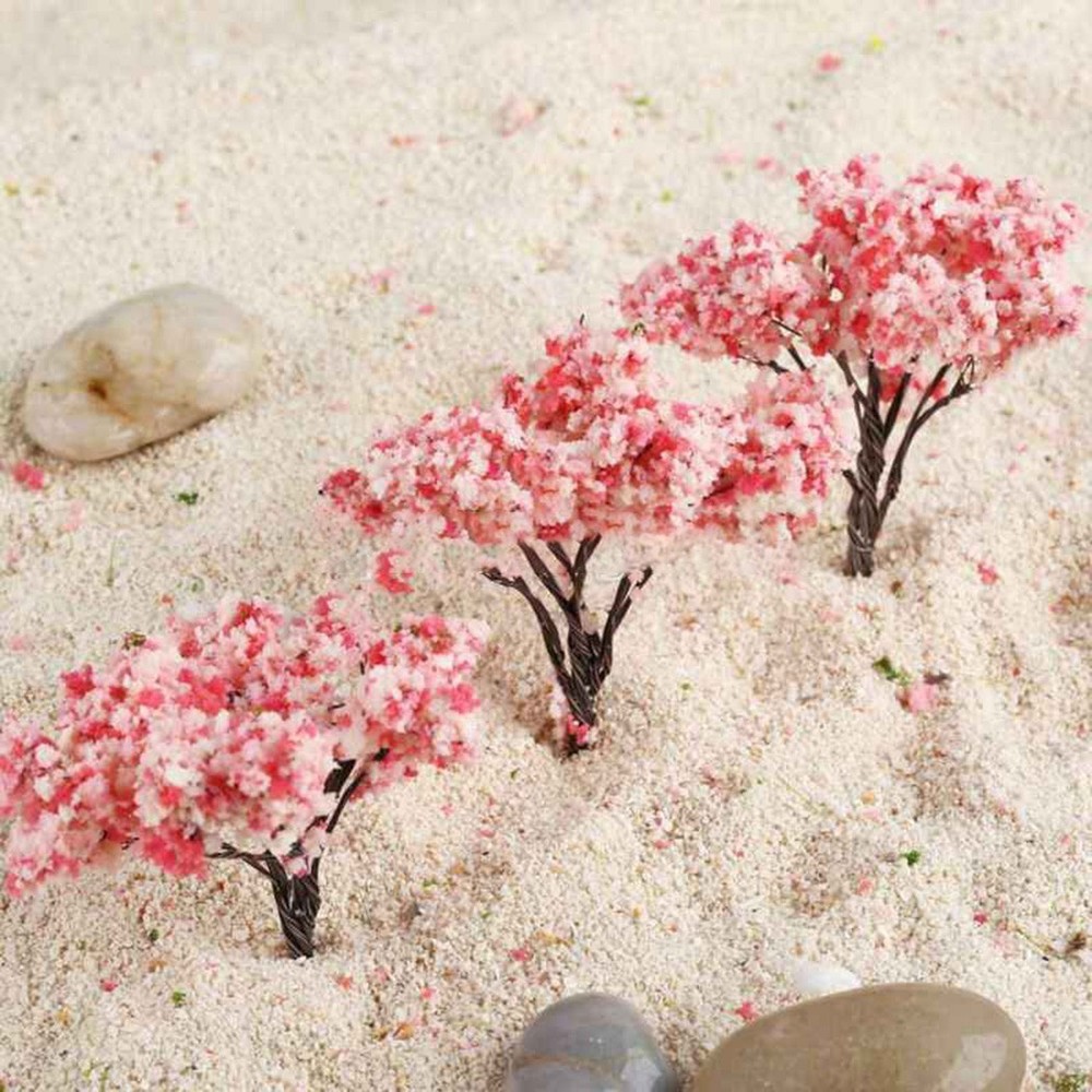 20pcs Tree model Flowering Railway Layout Scene Decoration High quality