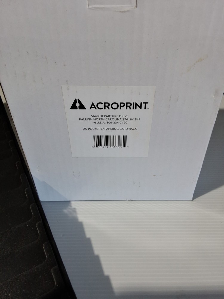 ACROPRINT 25 POCKET EXPANDING CARD RACK