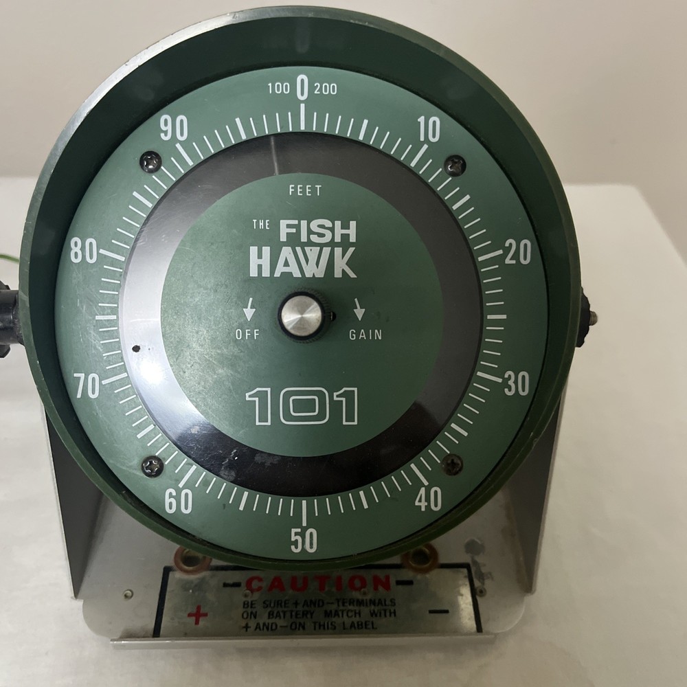 Fish Hawk Electronic Fish Finder Vintage Model 101 Untested