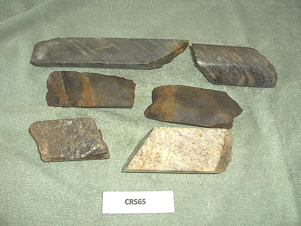 Split Core Samples From Alaska Gold Mine 6 Pieces Split Unsplit CRS65