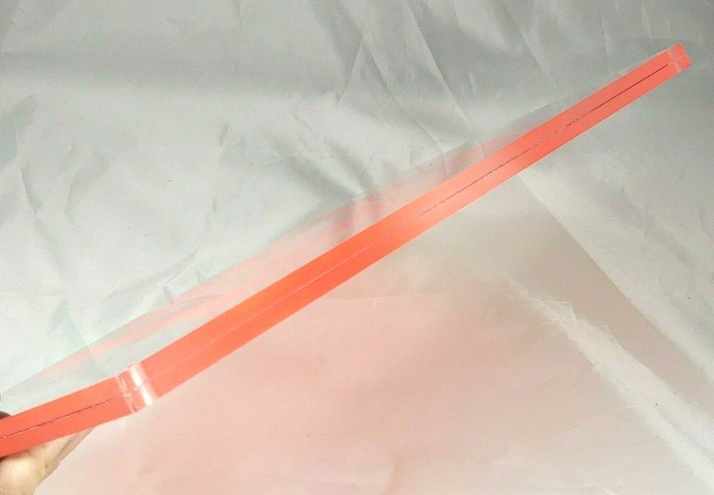 Exit Sign, Recessed, Double Faced, 6" Red Lettering, Mirror Panel - Replacement