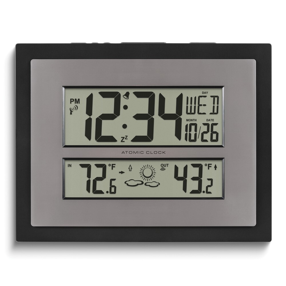 Black Digital Atomic Clock