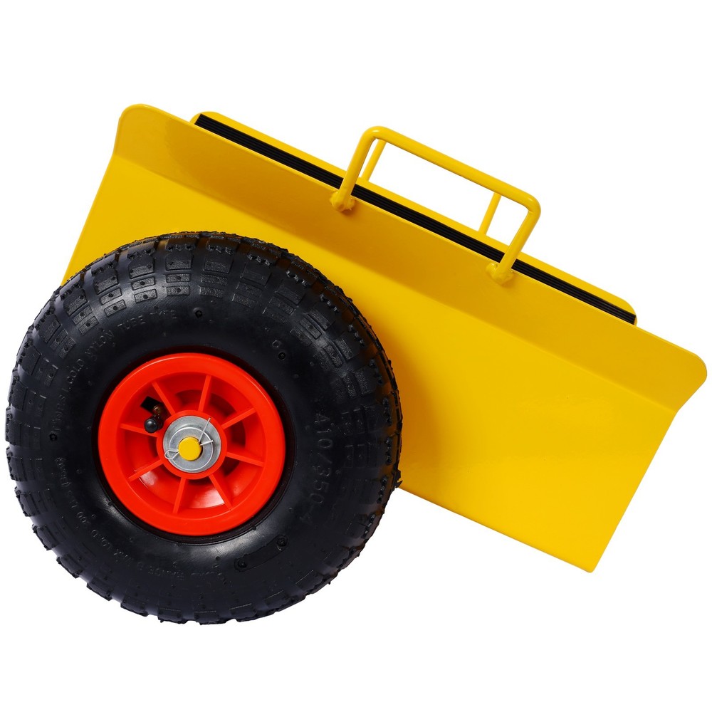 Heavy Duty Panel Dolly 600LB Capacity 10" Wheels Yellow