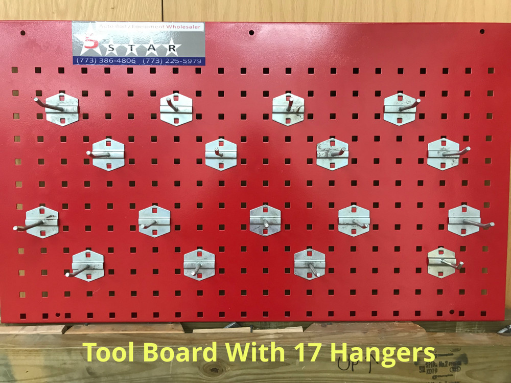 AUTO BODY FRAME MACHINE TOOL AND CLAMP BOARD WITH HANGERS!!