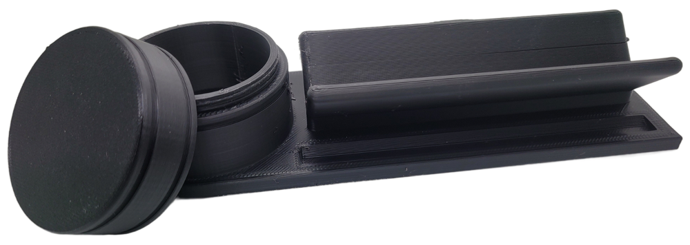Stash & Roll Rolling Tray, Rolling Tray Console, Stash Jar, Cigarette Rolling