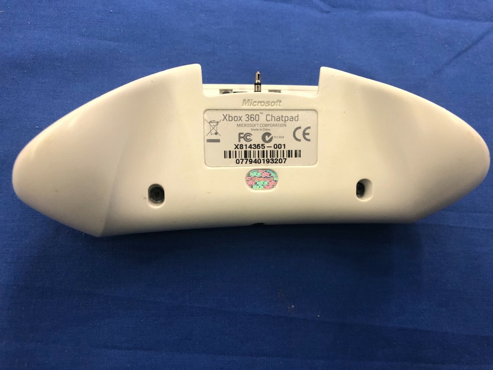 Microsoft Xbox 360 Chatpad White Handheld Controller Keyboard Attachment Used